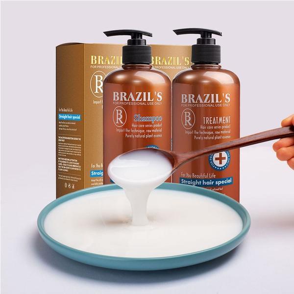 Kit reparator cu Keratină Braziliană ( sampon 500ml + Tratament 500ml) - Formaldehyde Free Kit reparator cu Keratină Braziliană ( sampon 500ml + Tratament 500ml) - Formaldehyde Free