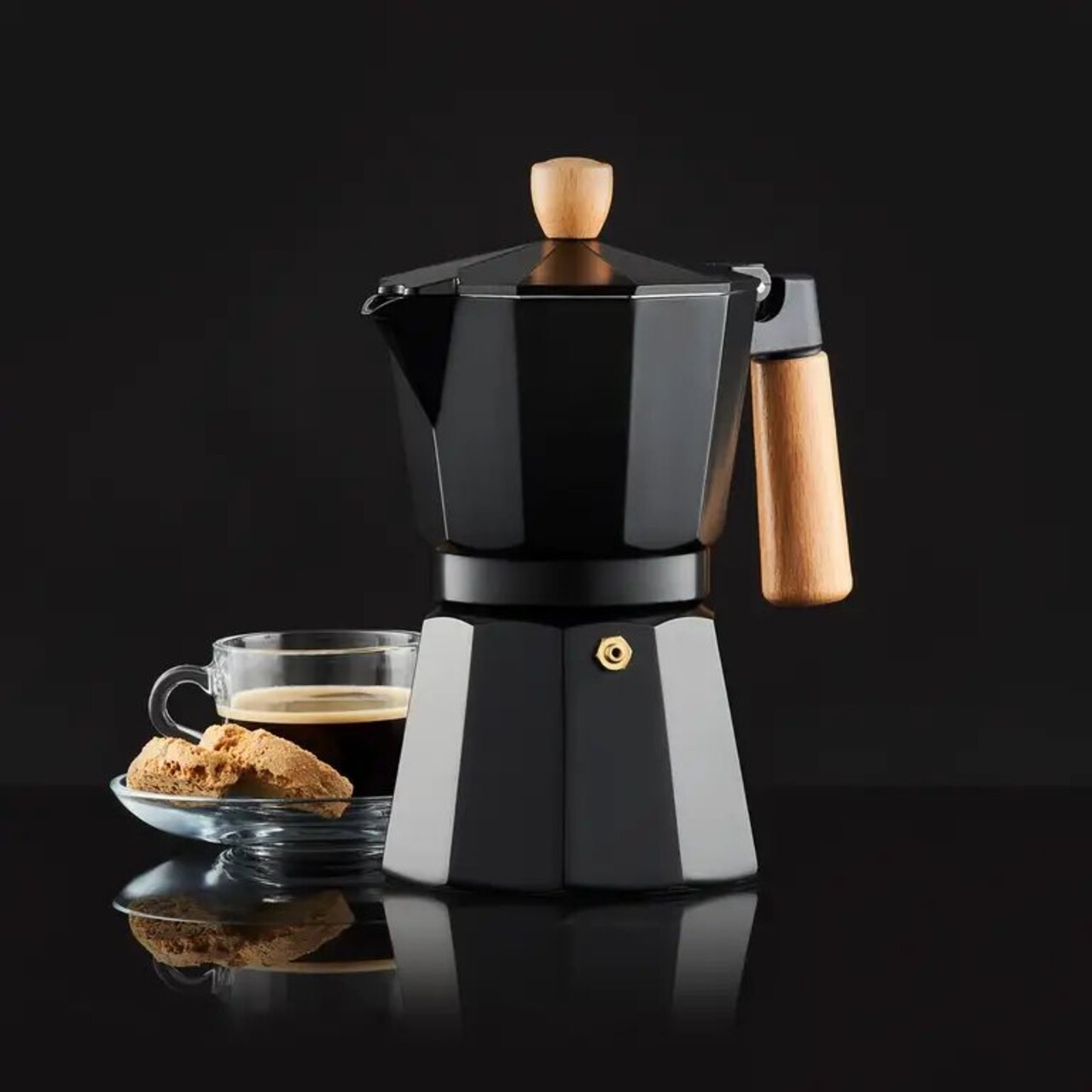 Cafetiera filtru pentru 6 persoane Natural, Ambition, 300 ml, aluminiu, negru Cafetiera filtru pentru 6 persoane Natural, Ambition, 300 ml, aluminiu, negru
