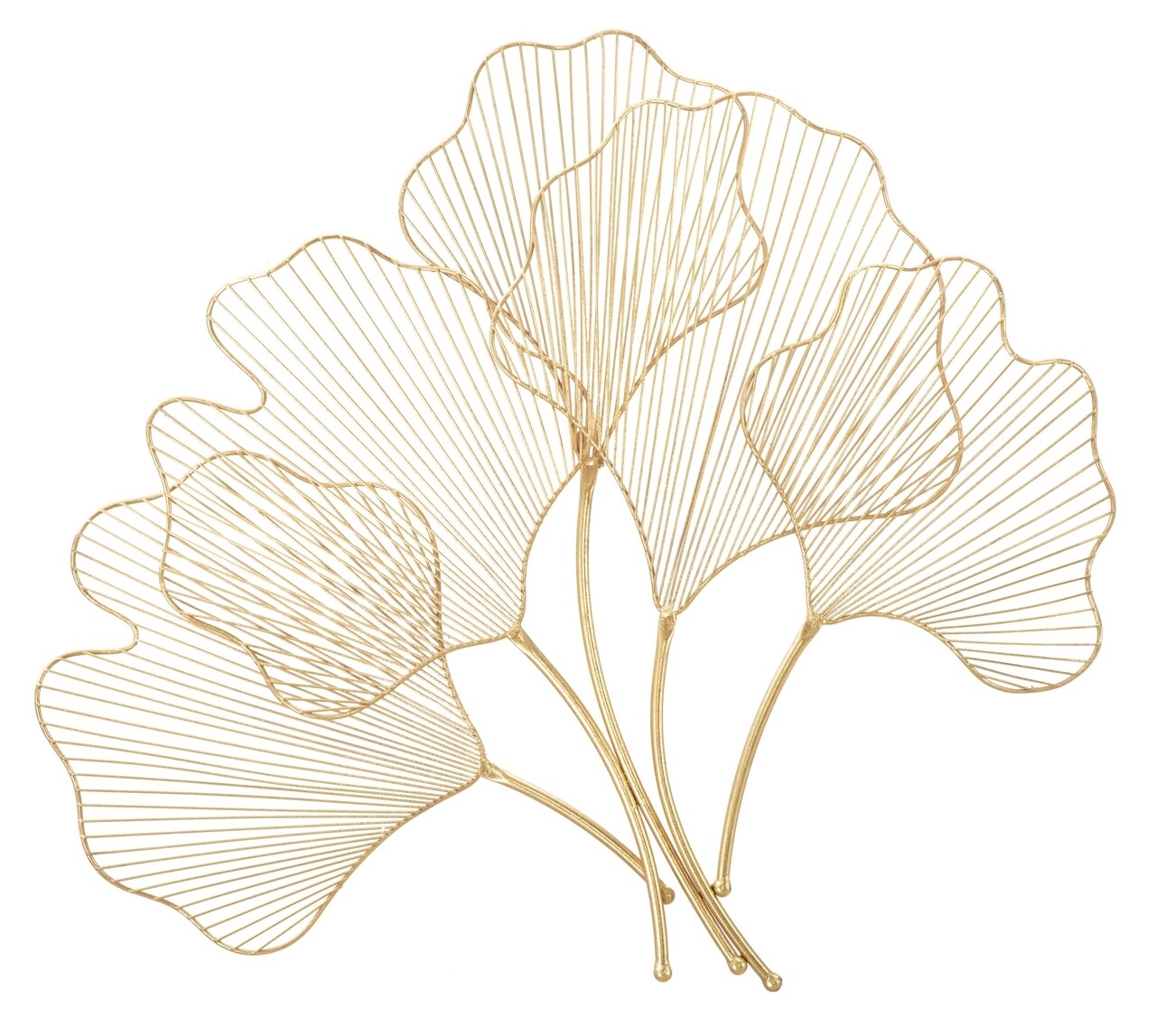 Decoratiune de perete Glam Leaf, Mauro Ferretti, 69x5x62 cm, fier