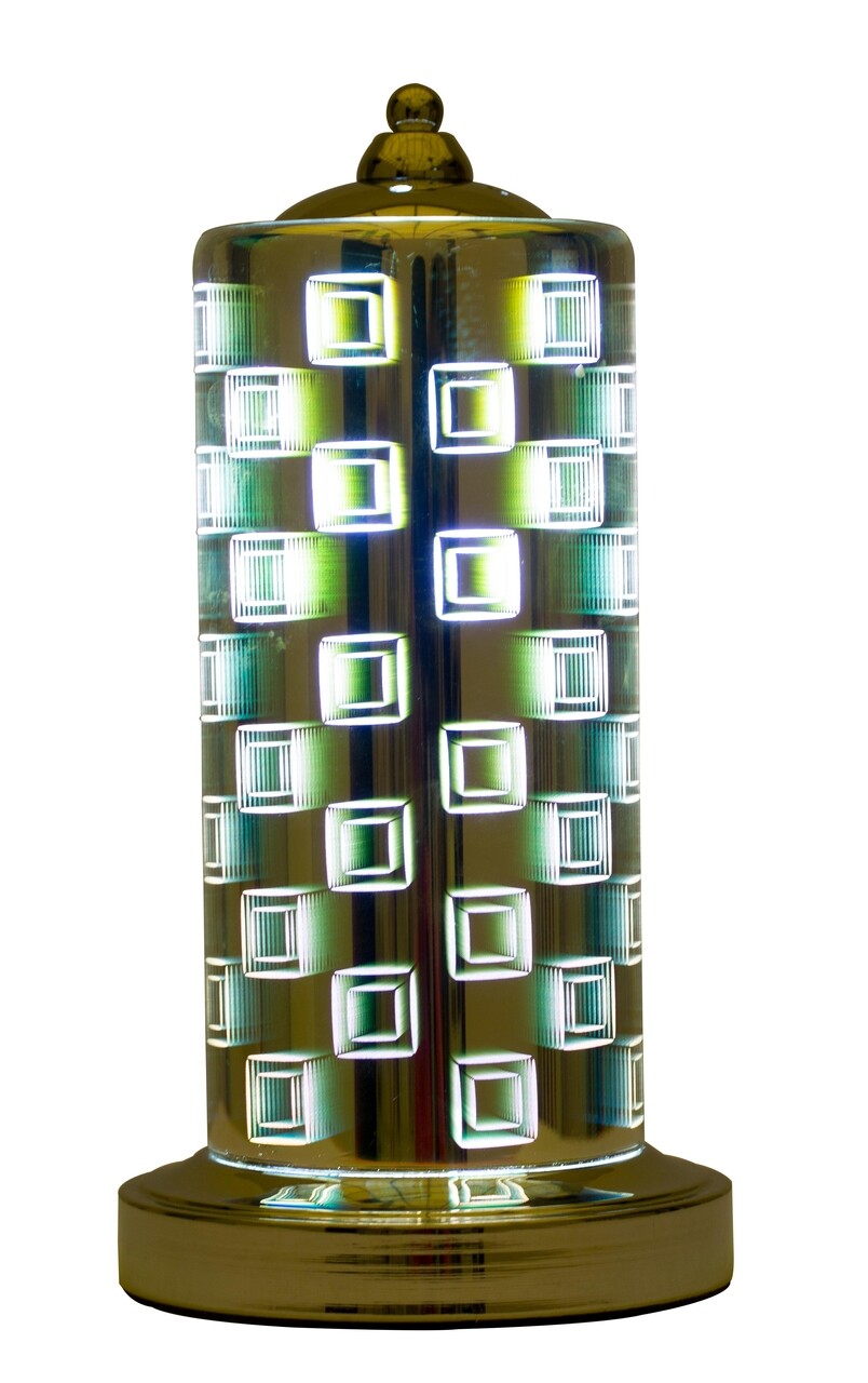 Lampa de masa Lexington 3D -D, Mauro Ferretti, 1 x E14, 40W, Ø 17x34 cm, metal Lampa de masa Lexington 3D -D, Mauro Ferretti, 1 x E14, 40W, Ø 17x34 cm, metal