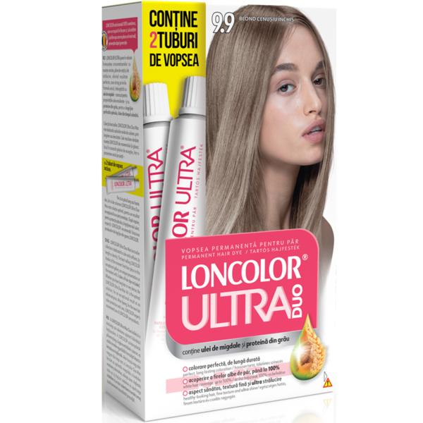 Vopsea Permanenta pentru Par Loncolor Ultra Max, nuanta 9.9 Blond Cenusiu Inchis Vopsea Permanenta pentru Par Loncolor Ultra Max, nuanta 9.9 Blond Cenusiu Inchis