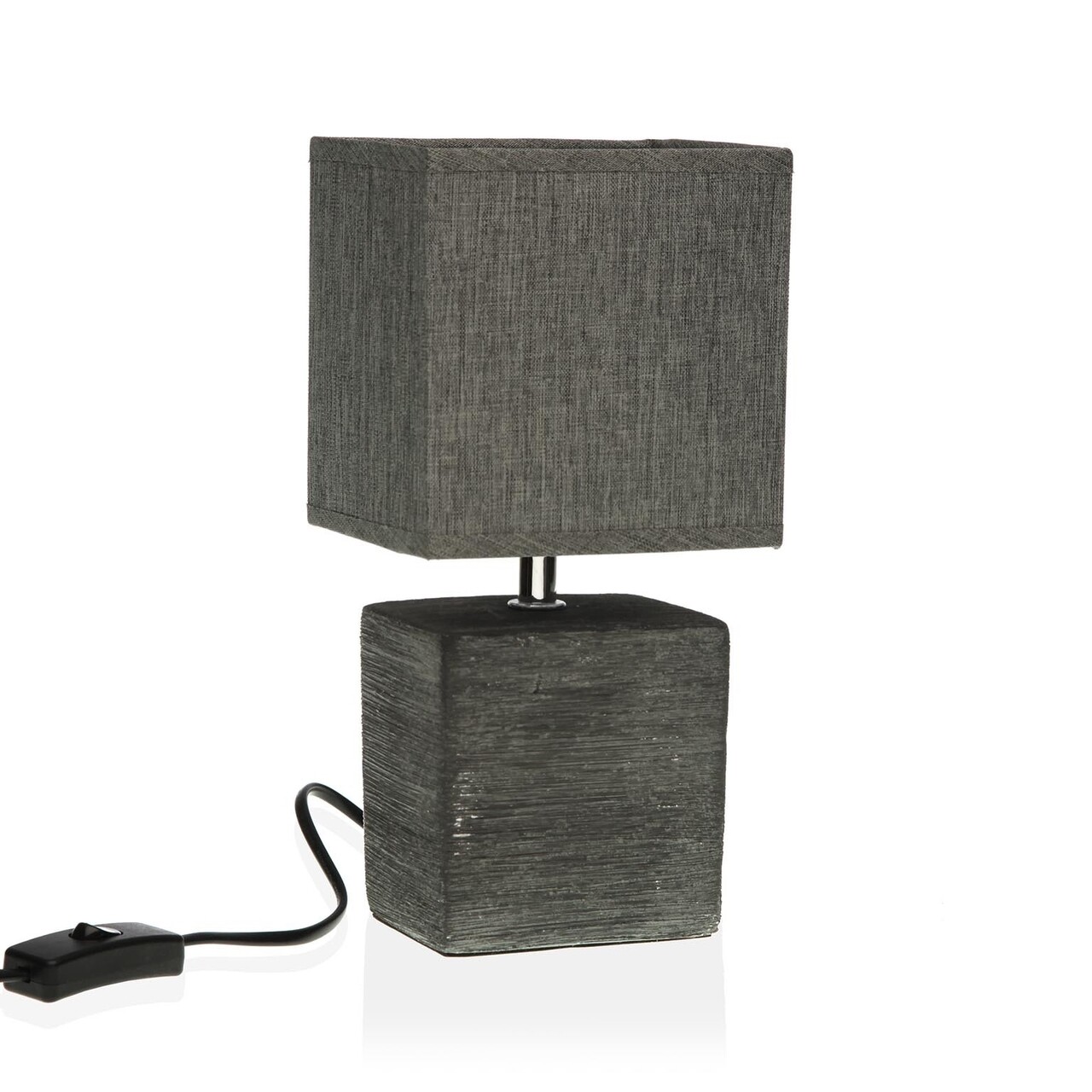 Lampa de masa Cubo, Versa, Ø 13 x 32 cm, 1 x E14, 40W, ceramica, negru Lampa de masa Cubo, Versa, Ø 13 x 32 cm, 1 x E14, 40W, ceramica, negru