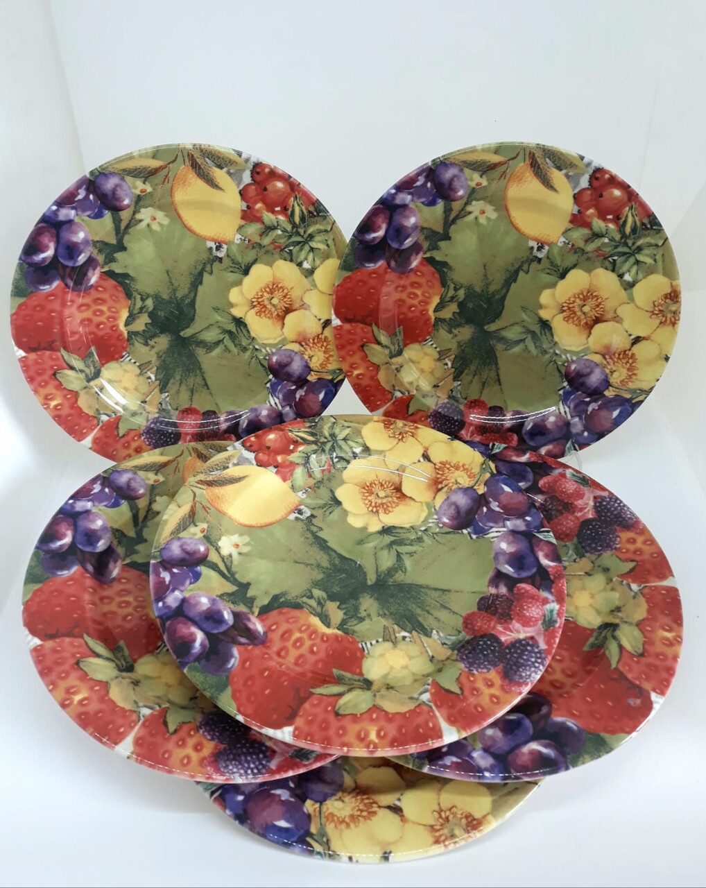 Set 6 farfurii pentru desert PRS 333, Helen Porselen, 20x20x2 cm, portelan, multicolor Set 6 farfurii pentru desert PRS 333, Helen Porselen, 20x20x2 cm, portelan, multicolor