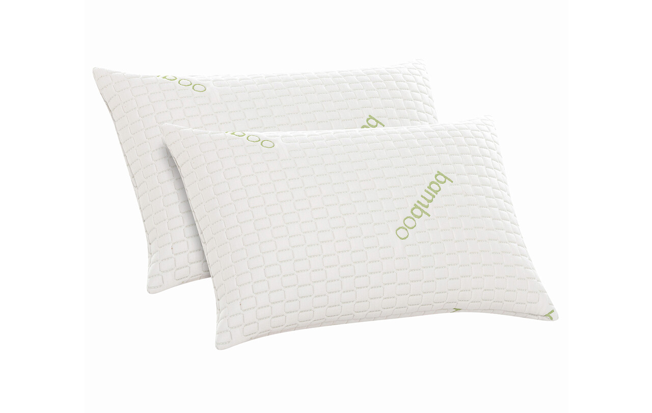 Set 2 perne 50x70 cm, Essience Premium Collection, husa tricot bambus; umplutura fulgi memory si nanofibra extrafina; suport orto-cervical Set 2 perne 50x70 cm, Essience Premium Collection, husa tricot bambus; umplutura fulgi memory si nanofibra extrafina; suport orto-cervical