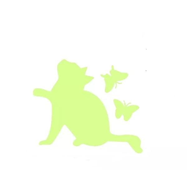 Sticker decorativ, pentru intrerupator, Pisica fosforescenta, 10 x 8.5 cm Sticker decorativ, pentru intrerupator, Pisica fosforescenta, 10 x 8.5 cm