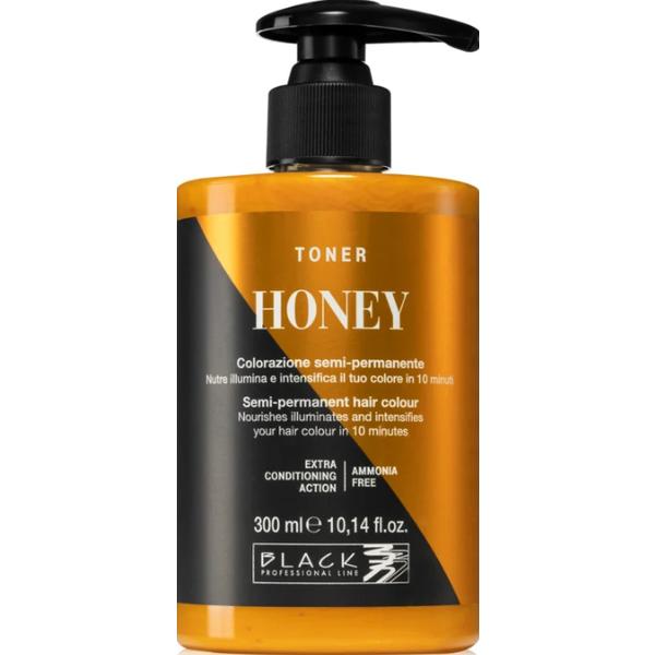 Toner Semi-Permanent - Toner Honey Black Professional, nuanta Blond, 300 ml Toner Semi-Permanent - Toner Honey Black Professional, nuanta Blond, 300 ml