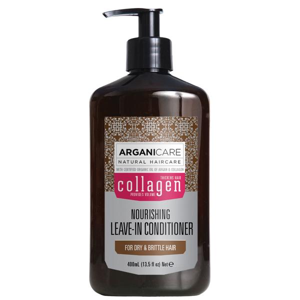 Balsam Fara Clatire cu Colagen pentru Par Subtire, Deteriorat si Fragil Arganicare, 400ml Balsam Fara Clatire cu Colagen pentru Par Subtire, Deteriorat si Fragil Arganicare, 400ml