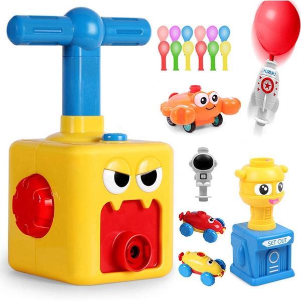 Jucarie interactiva cu masini de jucarie si lansator baloane Ballony Bebeking Jucarie interactiva cu masini de jucarie si lansator baloane Ballony Bebeking