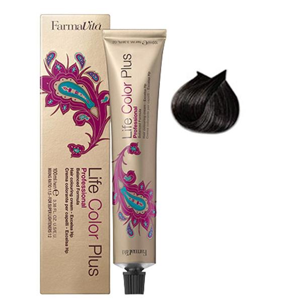 Vopsea Permanenta - FarmaVita Life Color Plus Professional, nuanta 4.1 Ash Brown, 100 ml Vopsea Permanenta - FarmaVita Life Color Plus Professional, nuanta 4.1 Ash Brown, 100 ml