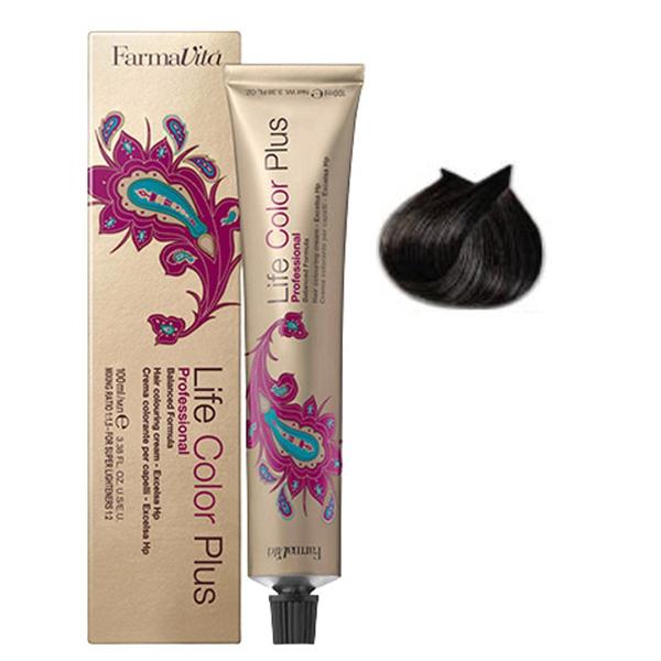 Vopsea Permanenta - FarmaVita Life Color Plus Professional, nuanta 4.12 Ash Irisee Brown, 100 ml Vopsea Permanenta - FarmaVita Life Color Plus Professional, nuanta 4.12 Ash Irisee Brown, 100 ml
