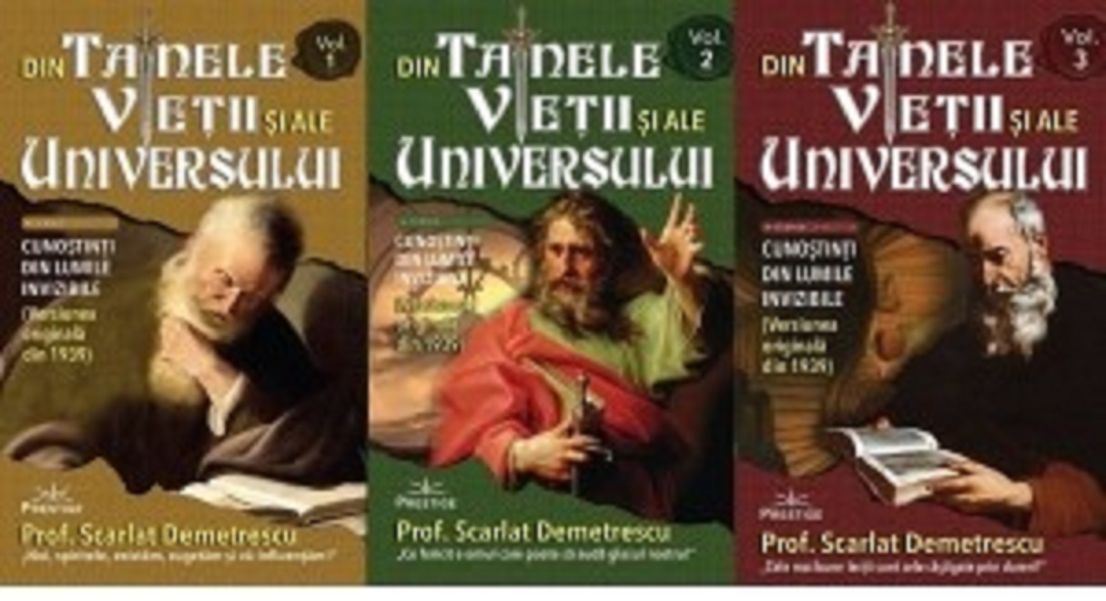 Din tainele vietii si ale universului (Versiune originala din 1939). Set 3 volume | Prof. Scarlat Demetrescu Din tainele vietii si ale universului (Versiune originala din 1939). Set 3 volume | Prof. Scarlat Demetrescu