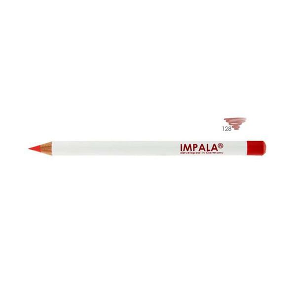 Creion pentru Conturul buzelor Rezistent la Apa, Nuanta 128 Chocolate, Impala, 1.14 g Creion pentru Conturul buzelor Rezistent la Apa, Nuanta 128 Chocolate, Impala, 1.14 g