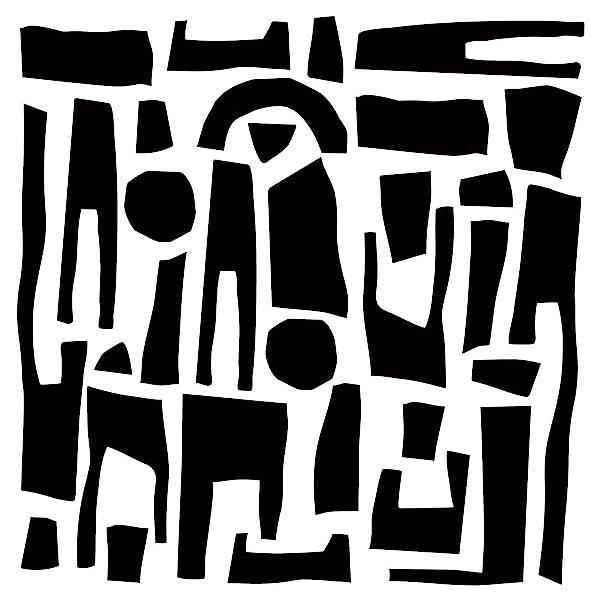 Set stickere decorative perete, pietre abstracte, 4 buc, negru, 28x35 cm Set stickere decorative perete, pietre abstracte, 4 buc, negru, 28x35 cm