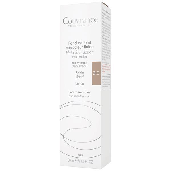 Fond de ten fluid pentru ten normal-mixt Couvrance, Sable 3.0, Avene, 30 ml Fond de ten fluid pentru ten normal-mixt Couvrance, Sable 3.0, Avene, 30 ml