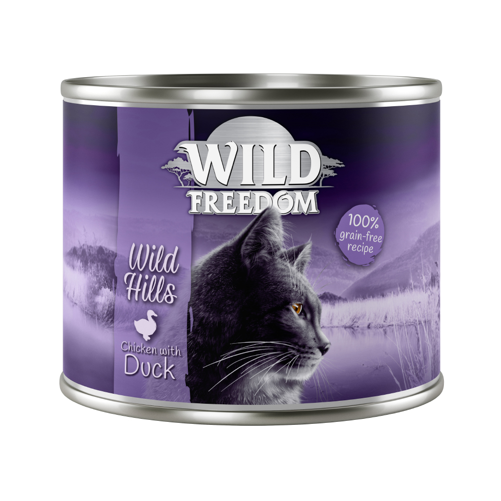6x200g Rață & pui Adult Wild Hills Wild Freedom Hrană umedă pisici 6x200g Rață & pui Adult Wild Hills Wild Freedom Hrană umedă pisici