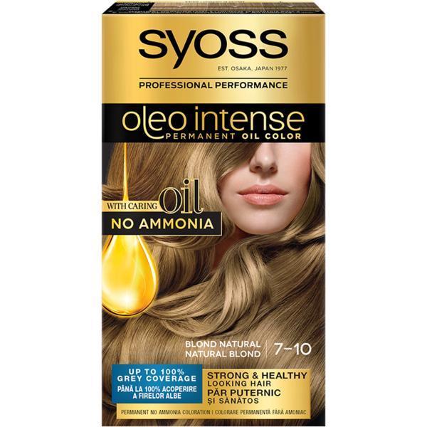 Vopsea de par, Syoss Oleo Intense, nuanta 7-10 Blond Natural, 115 ml Vopsea de par, Syoss Oleo Intense, nuanta 7-10 Blond Natural, 115 ml