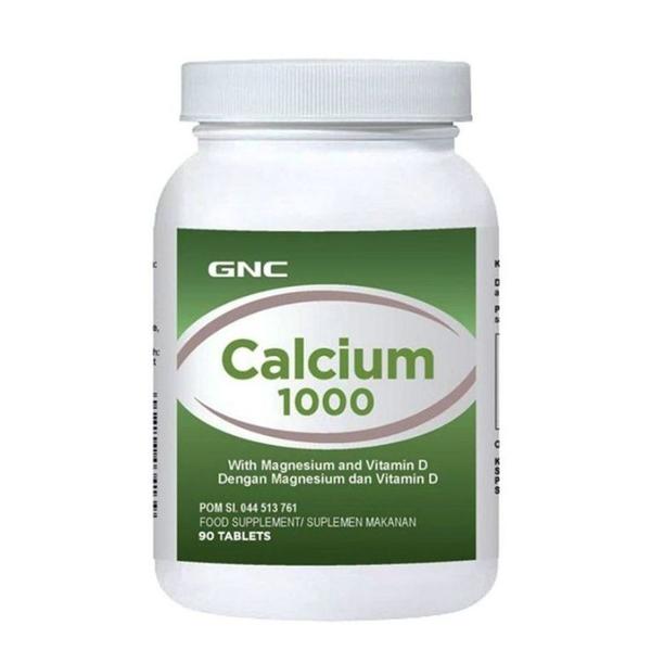 Calciu 1000 mg cu Magneziu si Vitamina D - GNC, 90 comprimate