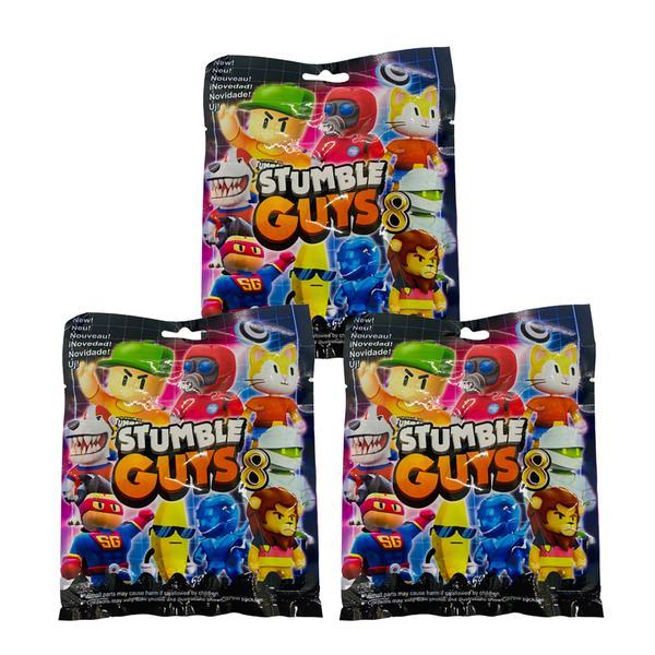 Kit 3 plicuri Stumble Guys, cu figurina si cartonase surpriza, Seria 8, 7 cm, Mistery Box Kit 3 plicuri Stumble Guys, cu figurina si cartonase surpriza, Seria 8, 7 cm, Mistery Box