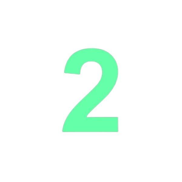 Sticker decorativ, Cifre autoadezive, Cifra 2, inaltime 10 cm, verde fluorescent Sticker decorativ, Cifre autoadezive, Cifra 2, inaltime 10 cm, verde fluorescent