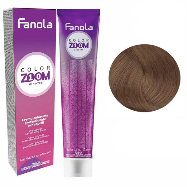 Vopsea Crema Permanenta - Fanola Color Zoom 10 Minutes, nuanta 8.3 Light Golden Blonde, 100 ml Vopsea Crema Permanenta - Fanola Color Zoom 10 Minutes, nuanta 8.3 Light Golden Blonde, 100 ml