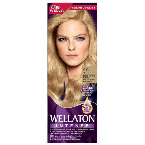 Vopsea Permanenta - Wella Wellaton Intense Color Cream, nuanta 9/1 Blond Cenusiu Luminos Vopsea Permanenta - Wella Wellaton Intense Color Cream, nuanta 9/1 Blond Cenusiu Luminos