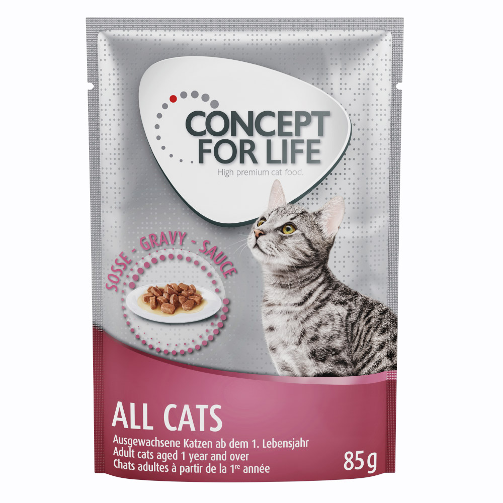24x85g mixt în gelatină & sos All Cats Concept for Life Hrană pisici 24x85g mixt în gelatină & sos All Cats Concept for Life Hrană pisici