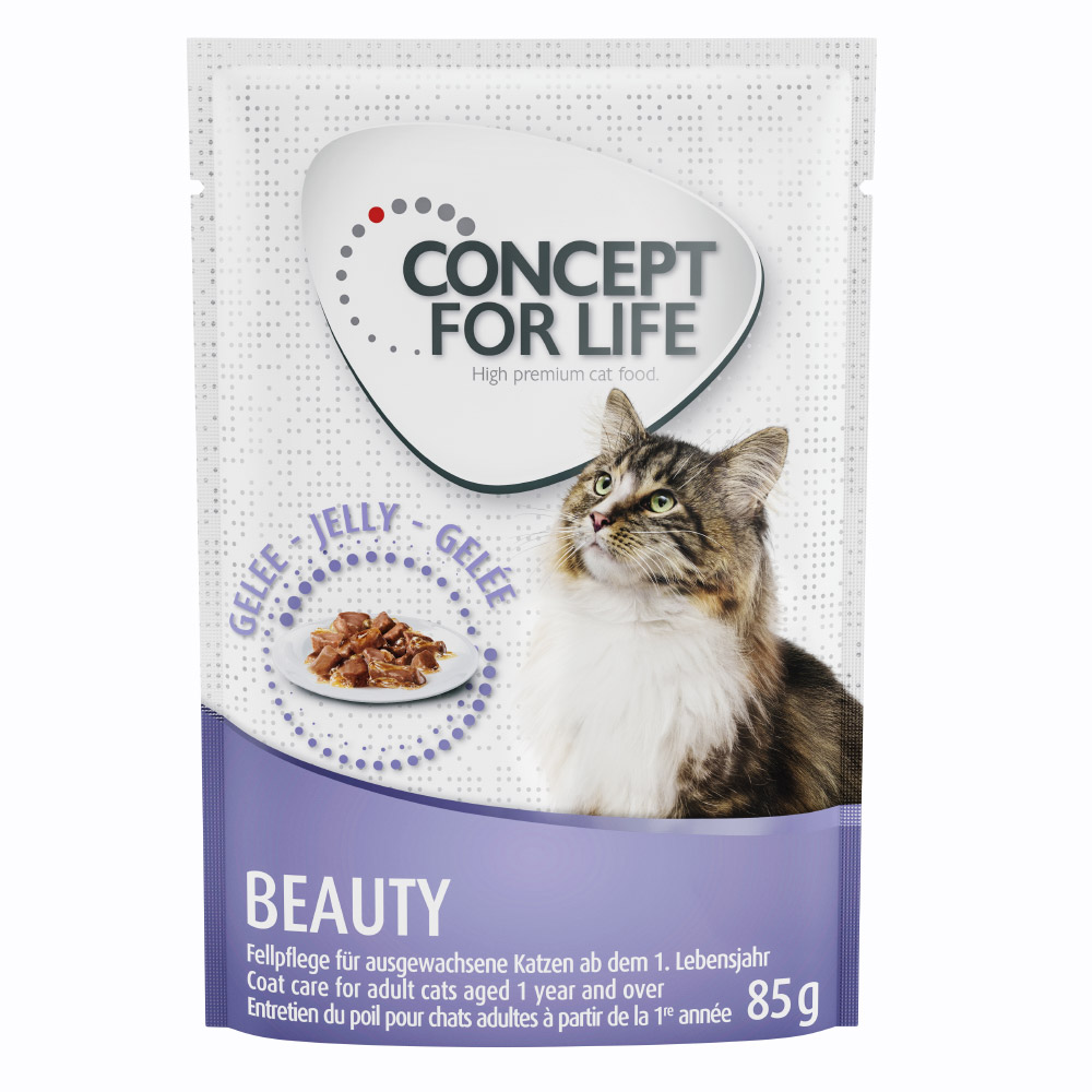 24x85g mixt în gelatină & sos Beauty Concept for Life Hrană pisici 24x85g mixt în gelatină & sos Beauty Concept for Life Hrană pisici