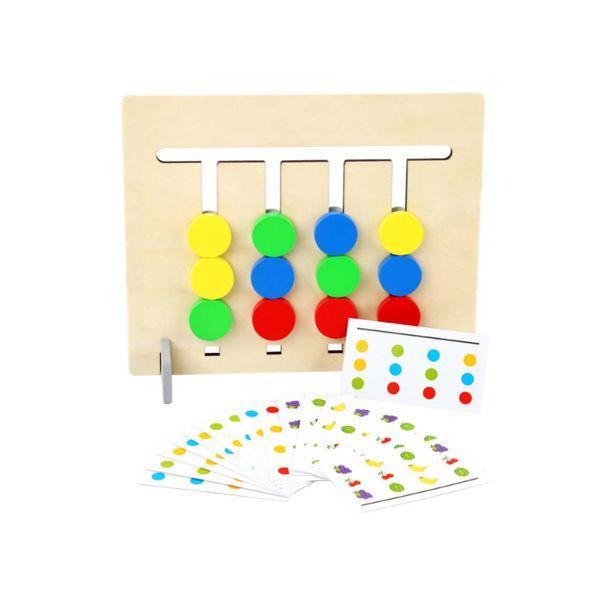 Joc Montessori – Labirint asociere culori si fructe 2 in 1, 7Toys Joc Montessori – Labirint asociere culori si fructe 2 in 1, 7Toys