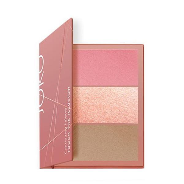 Paleta de Conturare - Joko Contouring Palette Touch of Illusion 3in1, nuanta Pink_01, 10.5 g Paleta de Conturare - Joko Contouring Palette Touch of Illusion 3in1, nuanta Pink_01, 10.5 g