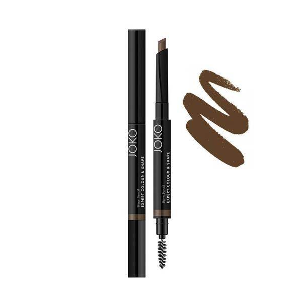 Creion Contur Sprancene cu Periuta - Joko Brow Pencil Expert Colour & Shape, nuanta #3, 5 g Creion Contur Sprancene cu Periuta - Joko Brow Pencil Expert Colour & Shape, nuanta #3, 5 g