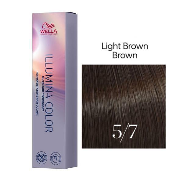 Vopsea Permanenta - Wella Professionals Illumina Color Nuanta 5/7 castaniu deschis maro Vopsea Permanenta - Wella Professionals Illumina Color Nuanta 5/7 castaniu deschis maro