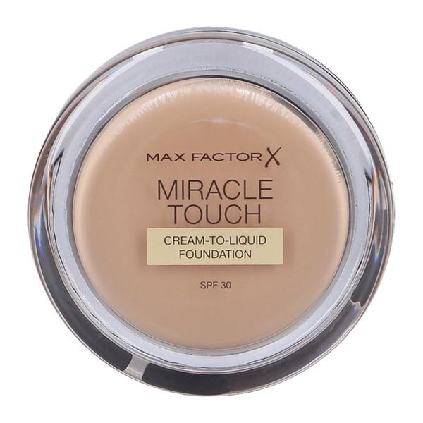 Fond de Ten Crema cu SPF 30 - Max Factor Miracle Touch Cream to Liquid Foundation, nuanta 080 Bronze, 11,5 g Fond de Ten Crema cu SPF 30 - Max Factor Miracle Touch Cream to Liquid Foundation, nuanta 080 Bronze, 11,5 g