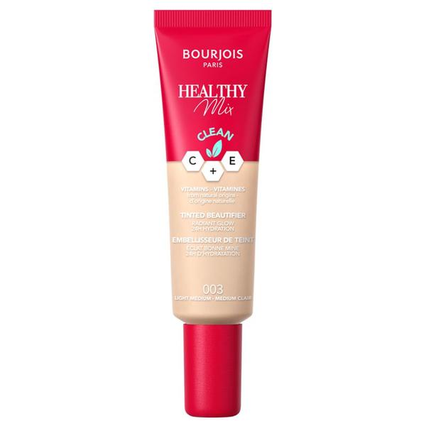 Fond de Ten Lichid - Bourjois Paris Healthy Mix Tinted Beautifier Radiant Glow 24h Hydration, nuanta 003 Light Medium, 30 ml Fond de Ten Lichid - Bourjois Paris Healthy Mix Tinted Beautifier Radiant Glow 24h Hydration, nuanta 003 Light Medium, 30 ml