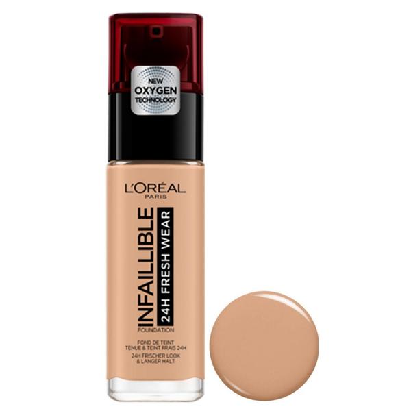 Fond de Ten Rezistent la Transfer - L'Oreal Paris Infaillible 24H Fresh Wear, nuanta 235 Honey, 30 ml Fond de Ten Rezistent la Transfer - L'Oreal Paris Infaillible 24H Fresh Wear, nuanta 235 Honey, 30 ml