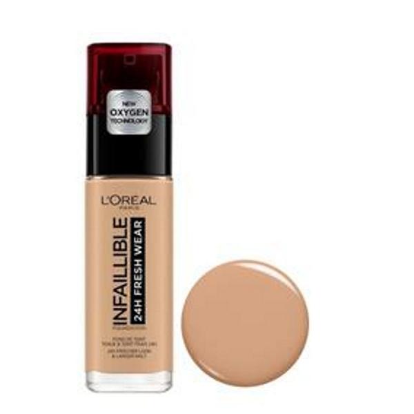 Fond de Ten Rezistent la Transfer - L'Oreal Paris Infaillible 24H Fresh Wear, nuanta 260 Golden Sun, 30 ml Fond de Ten Rezistent la Transfer - L'Oreal Paris Infaillible 24H Fresh Wear, nuanta 260 Golden Sun, 30 ml