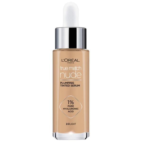 Serum Redensificator Infuzat cu Pigmenti - L'Oreal Paris True Match Nude Plumping Tined Serum, nuanta 2-3 Light, 30 ml Serum Redensificator Infuzat cu Pigmenti - L'Oreal Paris True Match Nude Plumping Tined Serum, nuanta 2-3 Light, 30 ml