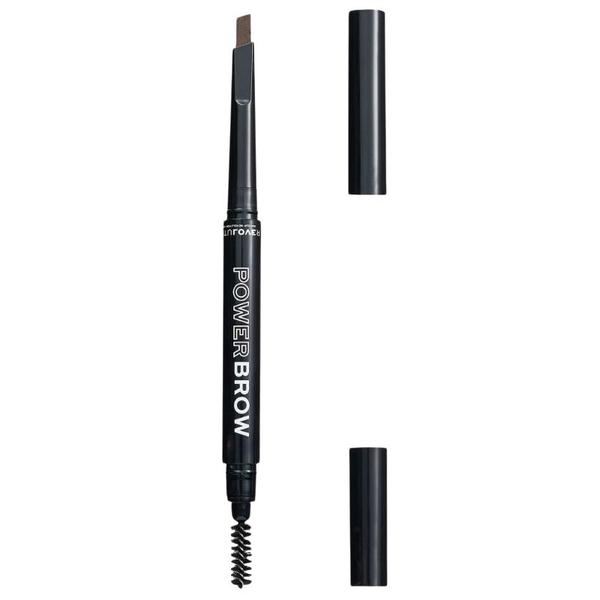 Creion pentru Sprancene cu Periuta - Makeup Revolution Relove Power Brow Pencil, nuanta Brown, 0,3 g Creion pentru Sprancene cu Periuta - Makeup Revolution Relove Power Brow Pencil, nuanta Brown, 0,3 g