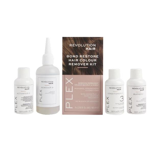 Kit pentru Decolorarea Parului - Revolution Haircare Plex Hair Colour Remover, 4 x 60 ml Kit pentru Decolorarea Parului - Revolution Haircare Plex Hair Colour Remover, 4 x 60 ml