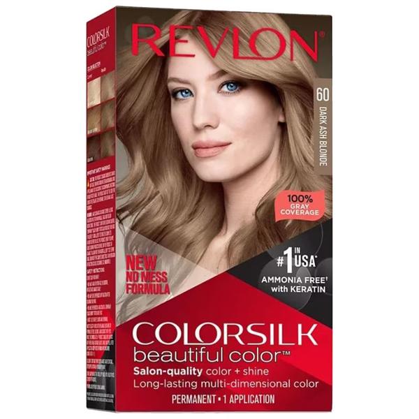 Vopsea de Par Revlon - Colorsilk, nuanta 60 Dark Ash Blonde, 1 buc Vopsea de Par Revlon - Colorsilk, nuanta 60 Dark Ash Blonde, 1 buc