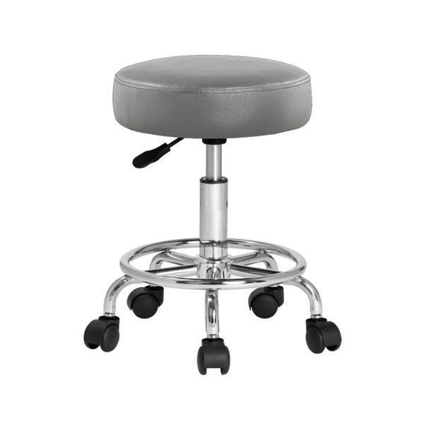 Scaun de cosmetica hidraulic si rotativ, Inaltime reglabila 51-65 cm, Gri Scaun de cosmetica hidraulic si rotativ, Inaltime reglabila 51-65 cm, Gri