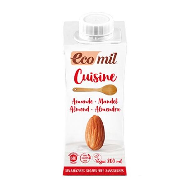 Crema Vegetala de Migdale Bio pentru Gatit - Pronat Ecomil Cuisine, 200 ml Crema Vegetala de Migdale Bio pentru Gatit - Pronat Ecomil Cuisine, 200 ml