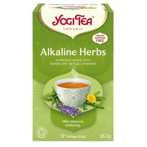 Ceai Bio din Plante Alcaline - Pronat Yogi Tea Organic Alkaline Herbs, 17 plicuri Ceai Bio din Plante Alcaline - Pronat Yogi Tea Organic Alkaline Herbs, 17 plicuri