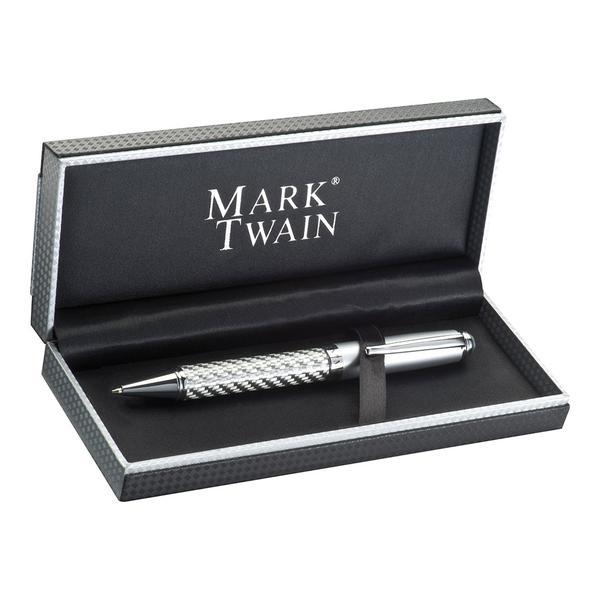 Pix Mark Twain, design carbon argintiu, mina mare albastra in penar Pix Mark Twain, design carbon argintiu, mina mare albastra in penar