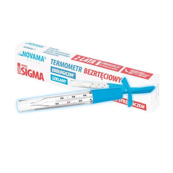 Termometru clasic ecologic Novama White Sigma, cu Galinstan, din sticla, fara mercur, fara baterii, cu agitator, Alb Termometru clasic ecologic Novama White Sigma, cu Galinstan, din sticla, fara mercur, fara baterii, cu agitator, Alb