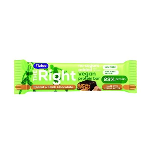 Baton Proteic cu Arahide si Ciocolata Neagra (fara Zahar) - Sly Nutritia Fizico The Right, 40 g Baton Proteic cu Arahide si Ciocolata Neagra (fara Zahar) - Sly Nutritia Fizico The Right, 40 g