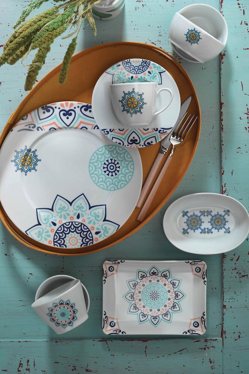 Serviciu de masa breakfast 32 piese LB32KH42010506, Kutahya Porselen, portelan, multicolor Serviciu de masa breakfast 32 piese LB32KH42010506, Kutahya Porselen, portelan, multicolor