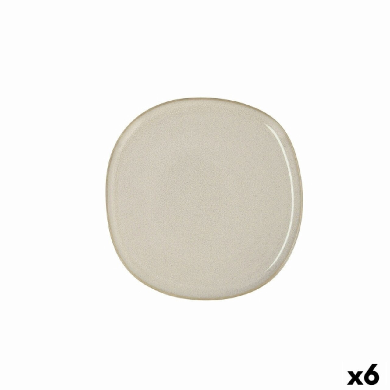 Set 6 farfurii, Bidasoa, Ikonic, 20.2 x 19.7 x 1.3 cm, ceramica, alb Set 6 farfurii, Bidasoa, Ikonic, 20.2 x 19.7 x 1.3 cm, ceramica, alb