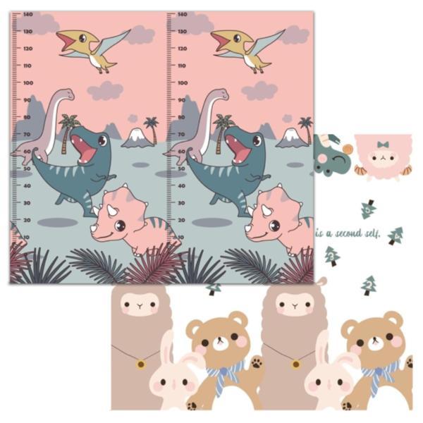 Covoras de Joaca pentru Copii Teno®, 2 fete, termic, anti-derapant, pliabil, protectie impotriva loviturilor, animale si dinozauri, 200x180cm, grosime 1 cm, multicolor Covoras de Joaca pentru Copii Teno®, 2 fete, termic, anti-derapant, pliabil, protectie impotriva loviturilor, animale si dinozauri, 200x180cm, grosime 1 cm, multicolor