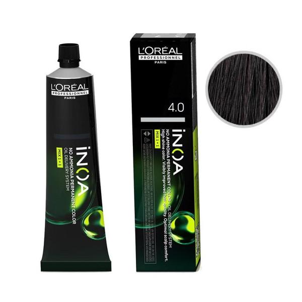 Vopsea de Par Demi-permanenta L'Oreal Professionnel Inoa 4.0 Deep Cover Brown, 60 ml Vopsea de Par Demi-permanenta L'Oreal Professionnel Inoa 4.0 Deep Cover Brown, 60 ml