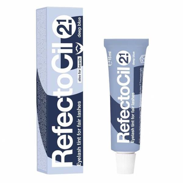Vopsea pentru Gene si Sprancene RefectoCil, nuanta 2.1 Albastru Inchis, 15 ml Vopsea pentru Gene si Sprancene RefectoCil, nuanta 2.1 Albastru Inchis, 15 ml